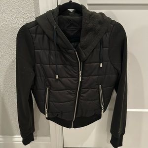 Jou Jou Mix Media Black Jacket